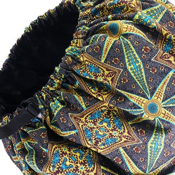 NWT XL African Pattern Print Adjustable Sleep Bonnet - Picture 7 of 9